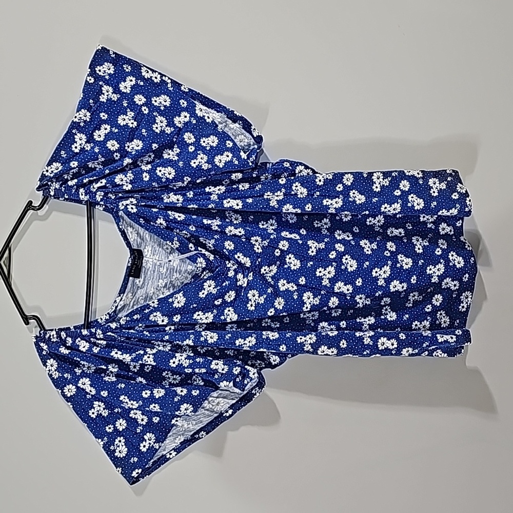 Lane Bryant Blue Daisy Print NWT 22/24